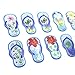 Hawaii Magnets for Fridge Flip Flop Decor Refrigerator Whiteboard Lockers Home Office 10 PCS (Blue Flip Flops)