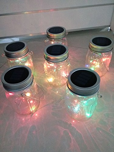 image for Livingly Light Solar Lights Garden Decor Mason Jar Lids Insert String 