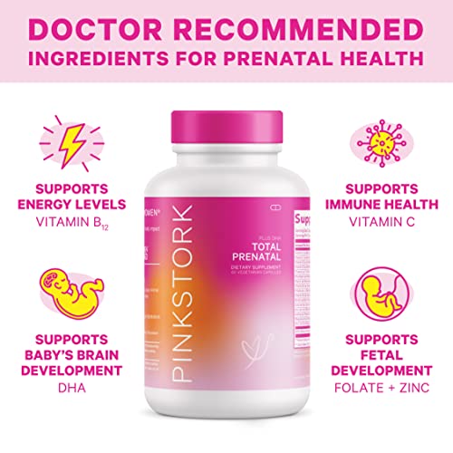 Pink Stork Total Prenatal Vitamin with DHA and Folic Acid Doctor