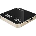 Rechargeable Mini Coffee Scale with Timer, Maestri House Espresso Scale, 2kg/0.1g Accurate Scale for Espresso and Pour-Over Coffee, Portable Digital Kitchen Scale with Automatic Timing(Black&Glod)