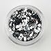 Ostart 12 Color Glitter Hexagon Acrylic UV Gel False Tips Nail Art Salon Tool Set by Ostart