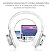 Bluetooth Headphones,22 Hours Playtime for TV Computer Travel Work Training (slivw)