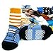 KF Baby Non-Skid Baby Boy Shoe Socks, 6 pairs, for 12 - 24 Months