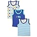 Luvable Friends Sleeveless Tops 3 Pack, Fish, 0-3 Months