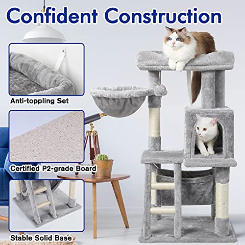 rabbitgoo Cat Tree Cat Tower for Indoor Cats, MultiLevel Cat House