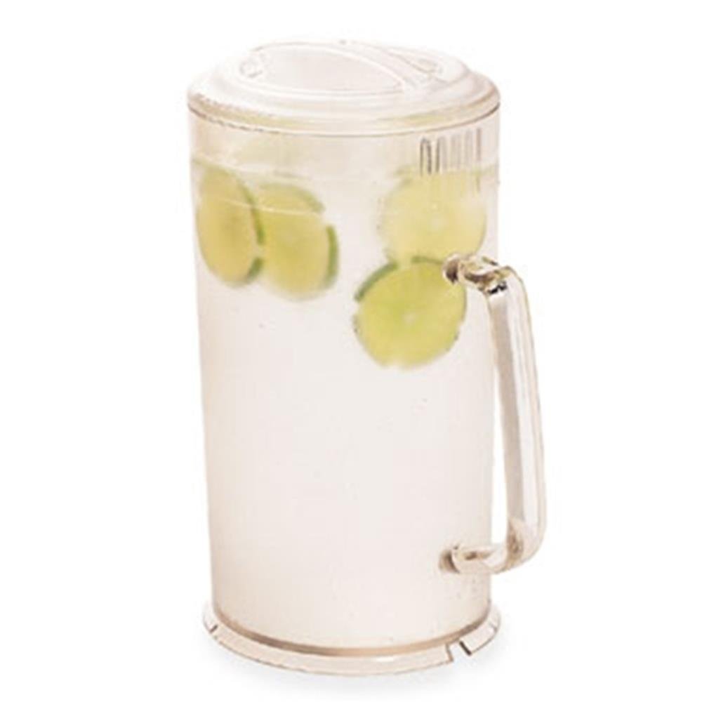 Cambro PC64CW 64 oz Capacity, Camwear Clear Polycarbonate Covered Pitcher by Cambro