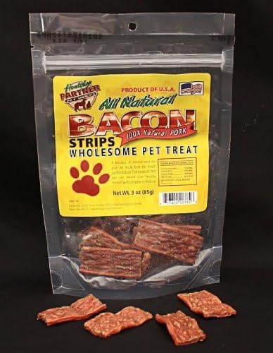 Healthy Partner All Natural Bacon Strips Dog Treats - 3 oz. Bag