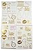 PartyFuFu Bachelorette Party Tattoos Mixed Set of 40 Gold Metallic Temporary Flash Tattoos for Women & Girls Over 50 Tattoos Makes a Perfect Gift