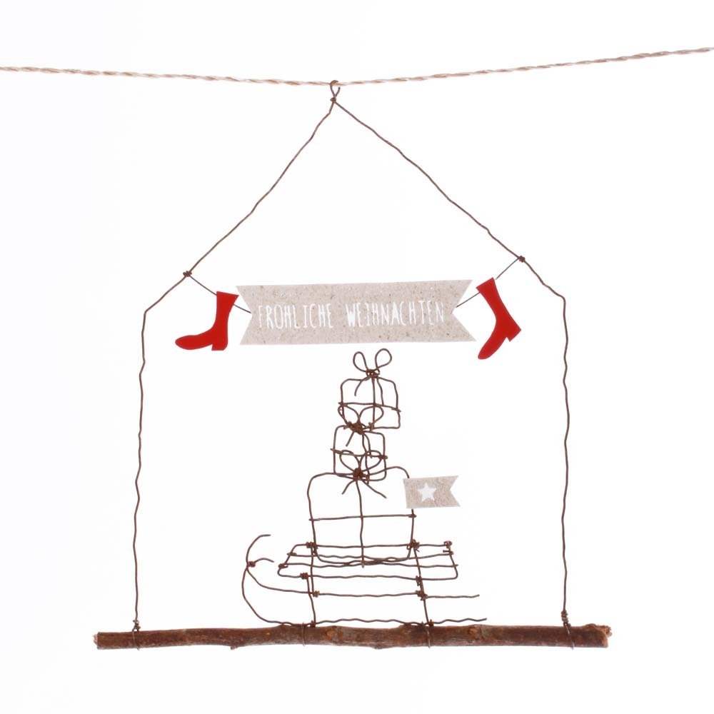 Winter Wire. Reindeer. Merry Christmas