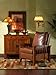 Mission Faux Wicker Tiffany Style Table Lamp