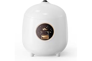 Rice Cooker 2-Cups Uncooked, 1.2L Small Rice Cooker with Non-stick Coating, BPA Free, Portable Mini Rice Cooker, One Button t
