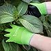 Bamboo Garden & House Work gloves100% Eco-Friendly Highly Durable w/ Special Double Coating for Pruning Thorn Proof Durable Long Lasting For Men Women Medium