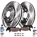 Detroit Axle - Front Brake Kit for 1998-2005 Chevy Blazer S10, 98-05 GMC Jimmy, 98-04 Sonoma, 97-01 Olds Bravada Brake Rotors 1999 2000 01 02 03 04 Replacement Ceramic Brakes Pads [Check Fitment]