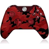 ADHJIE Xbox One Controller, Wireless Controller for Xbox One/One X/S Xbox Series X/S/PC Windows 10 with Bluetooth Connection, Dual Vibration, Camo Red