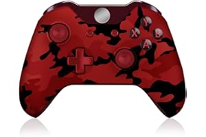 ADHJIE Xbox One Controller, Wireless Controller for Xbox One/One X/S Xbox Series X/S/PC Windows 10 with Bluetooth Connection, Dual Vibration, Camo Red