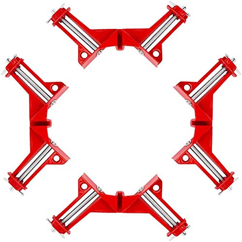 4pcs 90 Degree Right Angle Clamp Adjustable Wood Vice Miter Woodworking Frame Clamp DIY Photo Frame Glass Fish Tank