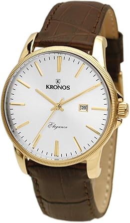 KRONOS - Elegance Golden 964.33 - Reloj de Caballero de ...