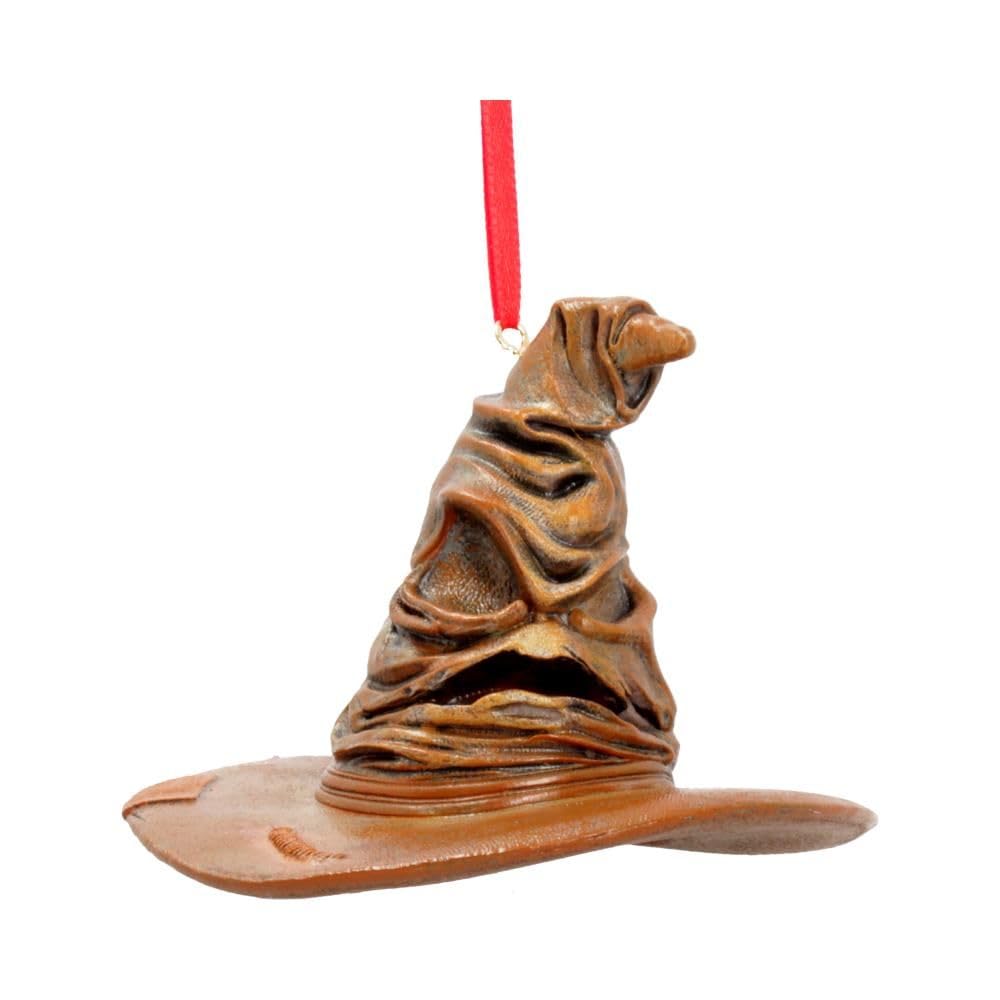Nemesis Now Officially Licensed Harry Potter Sorting Hat Hanging Ornament, Brown, 9cm — image 1
