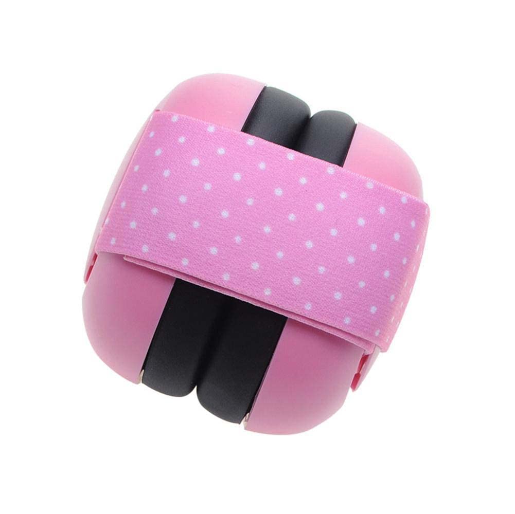 Riloer Baby Ear Defenders Baby Sleeping Hearing Protector Children'S Folding Ear Mittens Fit For Newborns Up To 2 Months Old Pink