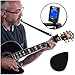 Guitar Capo Tuner for Acoustic and Electric by Gain Music Gear - Clips On Strings - Battery Included!