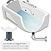 TubKeeper 3-in-1 Hot Safety Bathtub Drain Hair Catcher, Stopper, Drain Cover, White