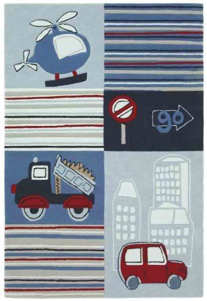 Wissenbach Kinderteppich Teppich Lifestyle Kids 2490 Auto