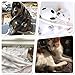 Allisandro 350 GSM-Super Soft and Premium Fuzzy Flannel Fleece Pet Dog Blanket, The Cute Print Design Washable Fluffy Blanket for Puppy Cat Kitten Indoor Outdoor, White, 32 x 24 Inches