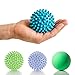 sport2people Rubber Yoga Massage Balls - Spiky and Lacrosse Balls to Improve Reflexology and Mobility - Deep Tissue Foot Massager, Trigger Point Roller for Myofascial Release and Plantar Fasciitis