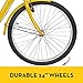 Happybuy Single Three Wheel Bike Cruise Bike 24inch Seat Adjustable Trike with Bell Brake System and Basket Cruiser Bicycles Large Size (Yellow Single Speed)thumb 4