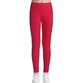 Auranso Kids Girls Leggings Full Length Cotton Tights Pants 4-14 Years