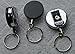 Heavy Duty (100% Solid Metal Front & Back) Retractable Reel Key-ID-Badge-Belt Clip & Chain Pull Sold Individually