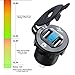 Dual USB Charger Socket Power Outlet with Digital Voltmeter QC 3.0 + 5v/1.5A Dual USB Port with LED Voltage Meter Display for 12V/24V Marine Car Motorcycle,Motorcycle Accessories
