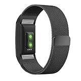 Fitbit Charge 2 Bands Small Large, UMTELE Milanese Loop Stainless Steel Metal Bracelet Strap with Unique Magnet Lock Accessories for Fitbit Charge 2 HR Fitness Tracker
