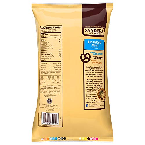 2 Snyders+Hanover+Pretzels+Unsalted+Ounce