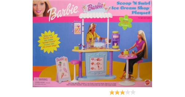 barbie doll ice cream set