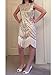 Vijiv Art Deco Great Gatsby Inspired Tassel Beaded 1920s Flapper Dress