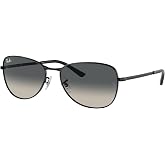 Ray-Ban RB3733 Square Aviator Sunglasses for Men for Women | In Arista Gold, Gold &amp; Black. Polarized options available. Metal frame.