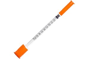 JIBENGAO Insnlin Syringes 29Ga 0.5cc 1/2"(12.7mm)-Pack of 100