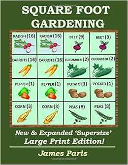 Square Foot Gardening New And Expanded Supersize Large Print Version Amazon Co Uk Paris James 9781983595813 Books