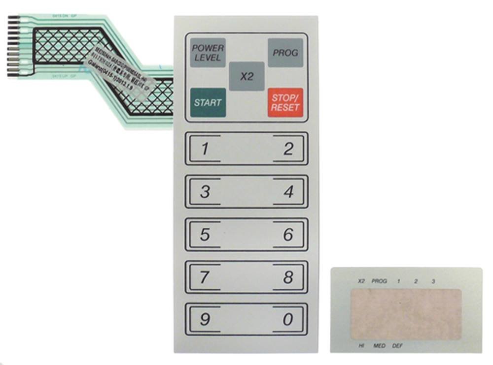 GMW1025 - Teclado para microondas (15 teclas, 164 x 70 mm, 2 ...