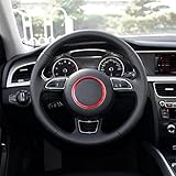 etopmia Decorative Steering Wheel Logo Trim Cover fit Audi A3 A4L Q3 Q5 A5 A6L A7 S3 S5 S7