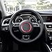 etopmia Decorative Steering Wheel Logo Trim Cover fit Audi A3 A4L Q3 Q5 A5 A6L A7 S3 S5 S7