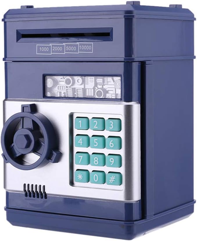 HUPLUE Mini ATM Electronic Coin Bank Coin Box Fun Toy Digital Coins