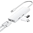 USB C to Mini DisplayPort Adapter 4K@60Hz, USB Type-C/Thunderbolt 3/4 to MDP/Mini DP Cable with PD 65W Charging Port & 2 USB 3.0 Port, Ideal for MacBook Pro/Air, iMac, Mac Mini