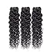 Hair Brazilian Hair Weave Bundles With Closure Water Wave 3 Bundles With Closure 100% Human Hair Bundles With Lace Closure,12 14 14 & Closure10,Natural Color,Three Part