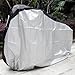ATCG Bike Cover 190T Nylon Waterproof Bicycle Cover for Mountain Bike, Road Bike Outdoor Storage, L (Silver with Black Top)