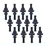 Cosmos 12 Pieces Black Rubber PC CPU/Case Fan Mounting Screws Rivets