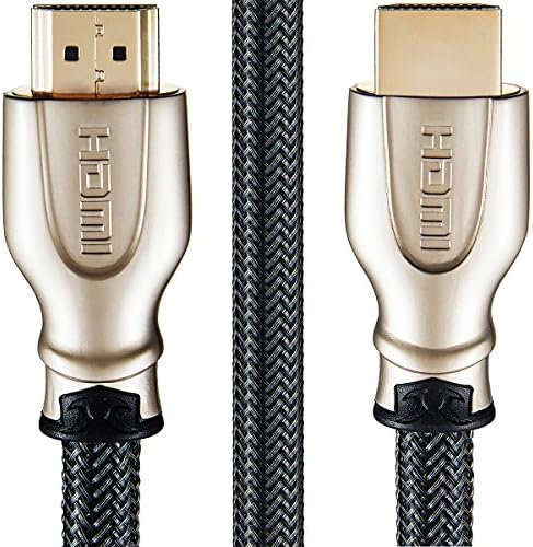 JPART 4K HDMI Cable/HDMI Cord 33FT/10Meters (3D, Zinc-Alloy Shell, Heavy Duty)-Atevon High Speed HDMI 2.0 Cable 18Gbps - 26AWG Braided Cord - 4K/HD TVs, Blu-ray Players, Displays, PS4/3, Xbox 360/One