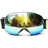 Benice Snow Skate Ski Goggles Ski Eyewear with Mirror coating Anti-Fog and UV 400 Protection Lens - 2 Sizes for Adults and Juniors