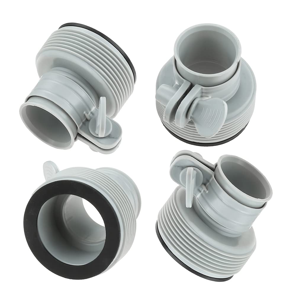 Anreixx 1.25" to 1.5" Type B Hose Adapters Compatible with Intex Pool, Hose Conversion Adapters B Kit to Upgrade Filter Pumps and Saltwater System (4 Pack)